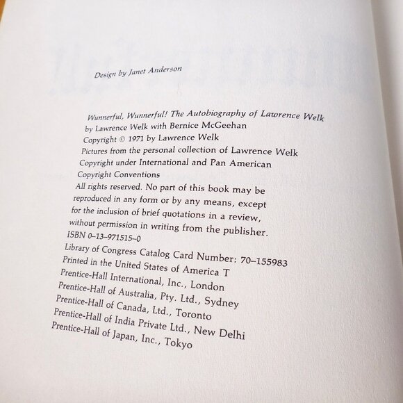 2 VTG Lawrence Welk Books 1 Signed Wunnerful Wunnerful Autobiography Ah One Two - Picture 13 of 16